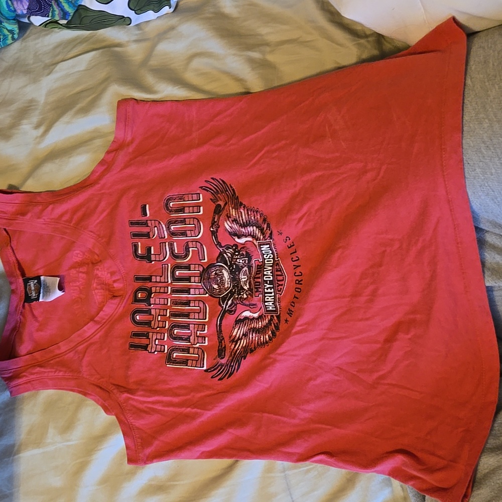 Harley-Davidson Womens Pink Tank Top